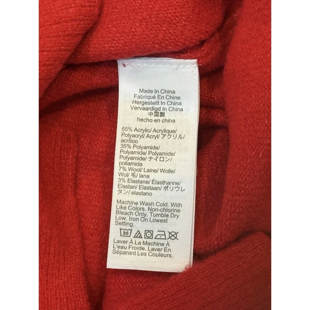 J.Crew NWT Extra Soft Wool Blend Red Sweater XXS